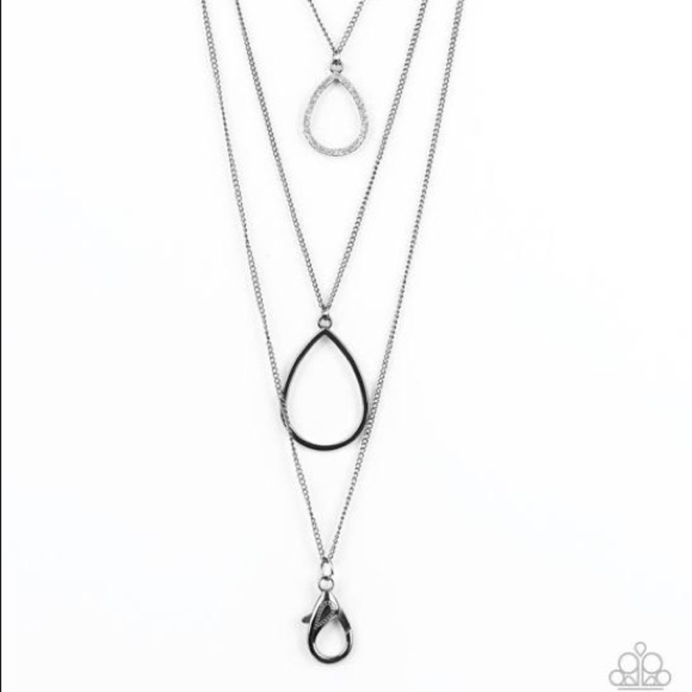 Gunmetal lanyard